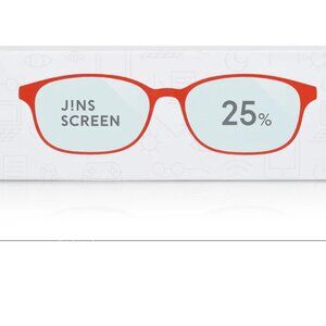 NEW JINS screen U102 blue light cut clear eye glasses